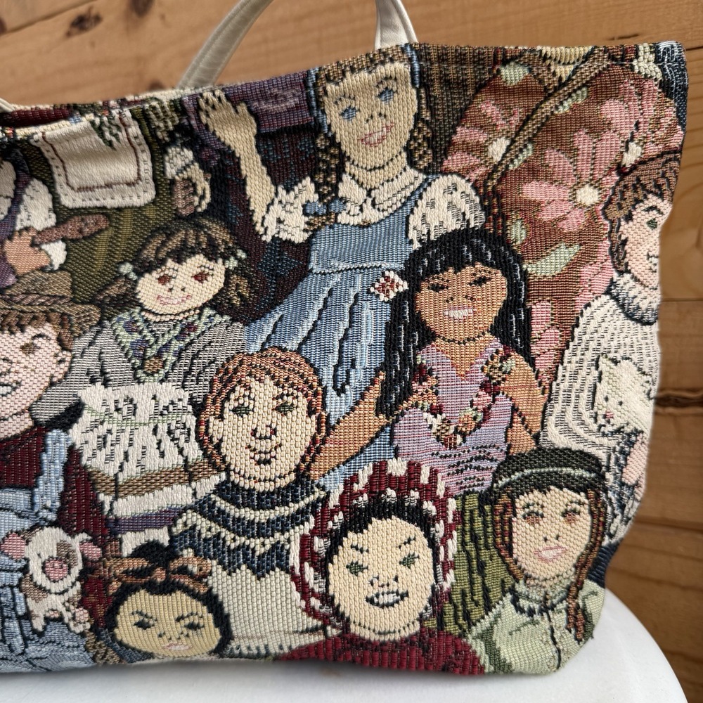 The Original Pocket Bag Tote Tapestry Children Of The World Church Teacher VTG
